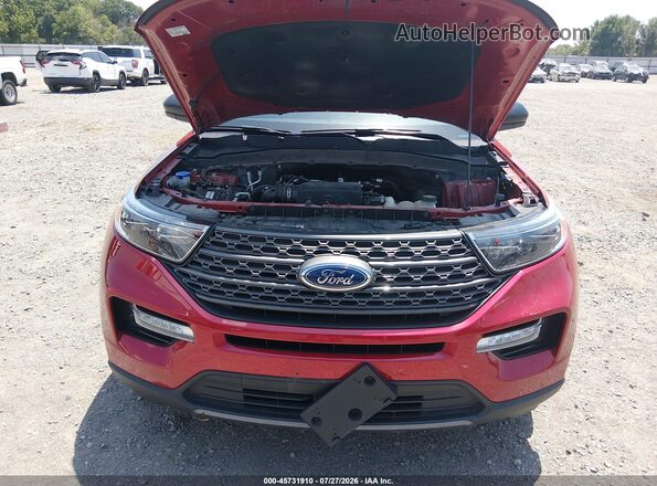 1FMSK7DH3PGB73049 2023 FORD EXPLORER Red Вид ззаду