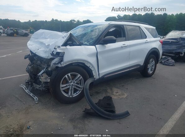 1FMSK7DH3PGC01593 2023 FORD EXPLORER White წინა მარცხენა ხედი სამი მეოთხედიდან