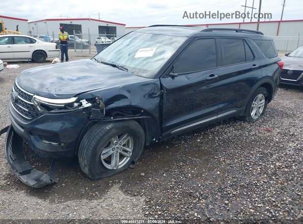 1FMSK7DH3RGA41279 2024 FORD EXPLORER Dark Blue წინა მარცხენა ხედი სამი მეოთხედიდან