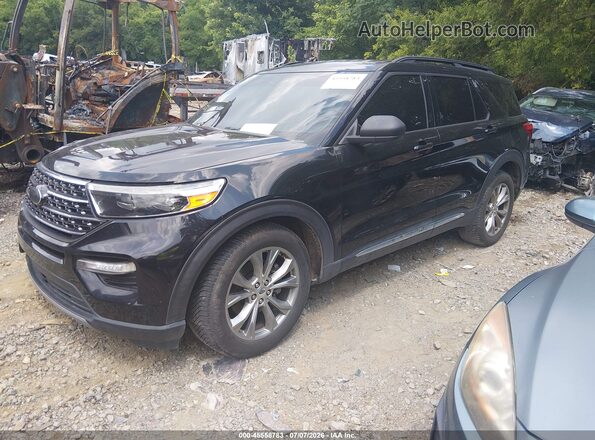 1FMSK7DH4LGC86664 2020 FORD EXPLORER Black Առջևի ձախ երեք քառորդ տեսարան
