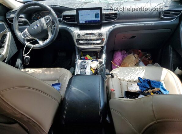 1FMSK7DH4MGB11624 2021 FORD EXPLORER Blue Вид панелі приладів