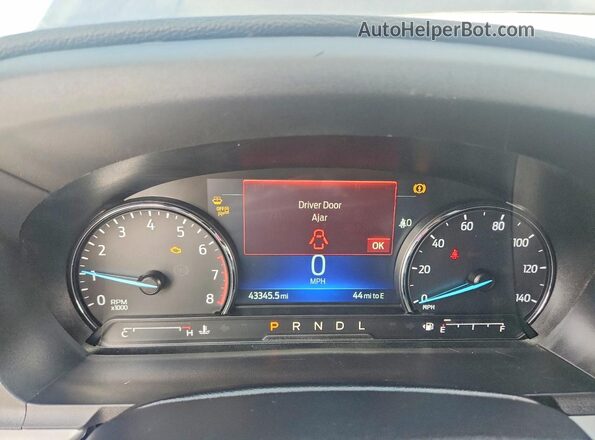 1FMSK7DH4NGA38112 2022 FORD EXPLORER Gray Вид щитка приладів