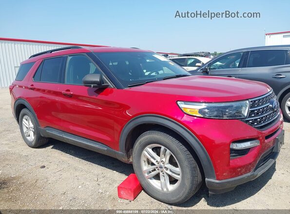 1FMSK7DH5LGB52326 2020 FORD EXPLORER Красный Вид задней части салона