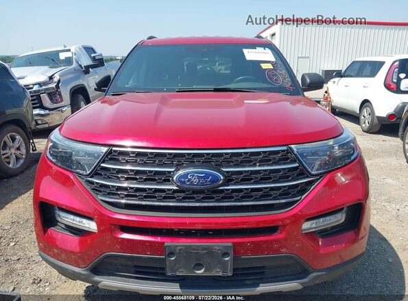 1FMSK7DH5LGB52326 2020 FORD EXPLORER Красный Вид щитка приборов
