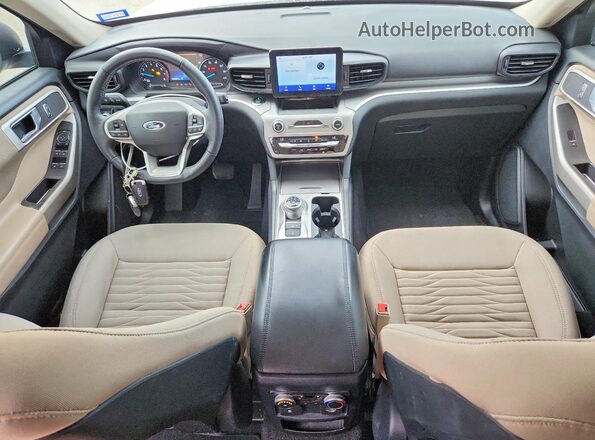 1FMSK7DH5LGC73356 2020 FORD EXPLORER White Dashboard view