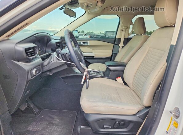 1FMSK7DH5LGC73356 2020 FORD EXPLORER White Front interior view
