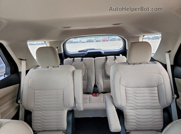 1FMSK7DH5LGC73356 2020 FORD EXPLORER White Rear seats view