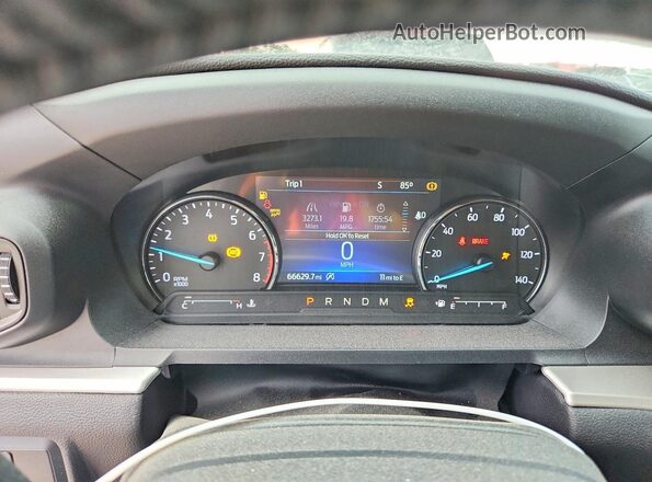 1FMSK7DH5LGC73356 2020 FORD EXPLORER White Instrument cluster view