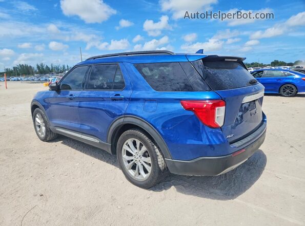 1FMSK7DH5LGC86558 2020 FORD EXPLORER Blue Rear left
