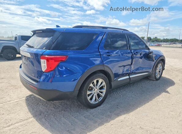 1FMSK7DH5LGC86558 2020 FORD EXPLORER Blue Rear right