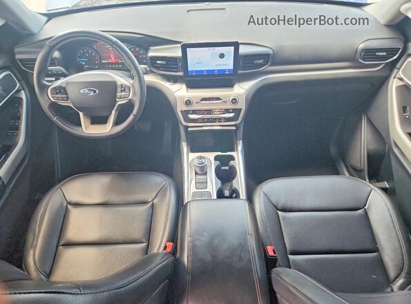 1FMSK7DH5LGC86558 2020 FORD EXPLORER Blue Dashboard view