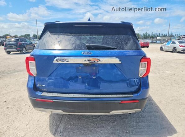 1FMSK7DH5LGC86558 2020 FORD EXPLORER Blue Rear view