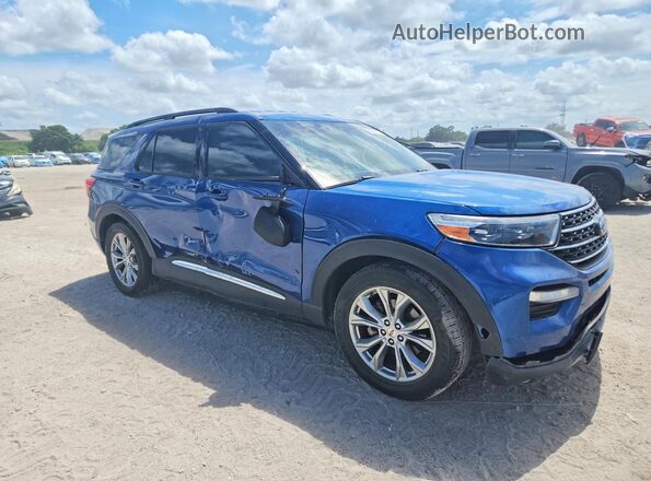 1FMSK7DH5LGC86558 2020 FORD EXPLORER Blue Front right