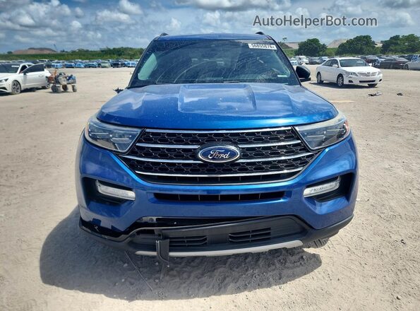 1FMSK7DH5LGC86558 2020 FORD EXPLORER Blue Front view