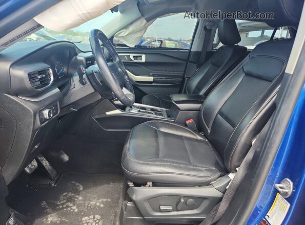 1FMSK7DH5LGC86558 2020 FORD EXPLORER Blue Front interior view