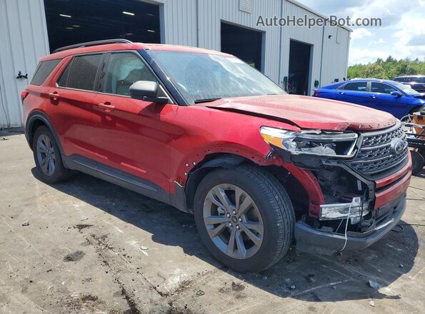 1FMSK7DH5MGC07892 2021 FORD EXPLORER Red Delantero derecho