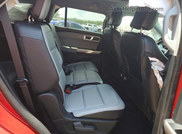1FMSK7DH5MGC07892 2021 FORD EXPLORER Red Vista interior trasera