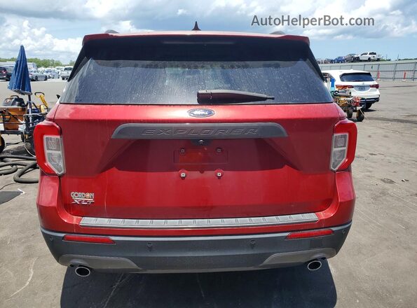 1FMSK7DH5MGC07892 2021 FORD EXPLORER Red Vista trasera