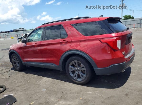 1FMSK7DH5MGC07892 2021 FORD EXPLORER Red Trasero izquierdo