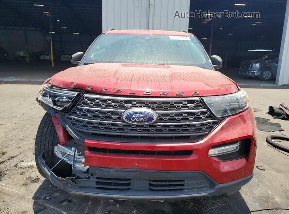 1FMSK7DH5MGC07892 2021 FORD EXPLORER Red Vista frontal