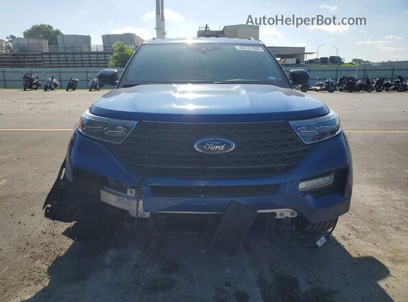 1FMSK7DH5NGA79168 2022 FORD EXPLORER Blue წინა ხედი
