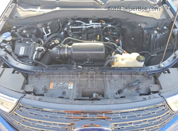 1FMSK7DH5NGA79168 2022 FORD EXPLORER Blue ძრავის განყოფილების ხედი