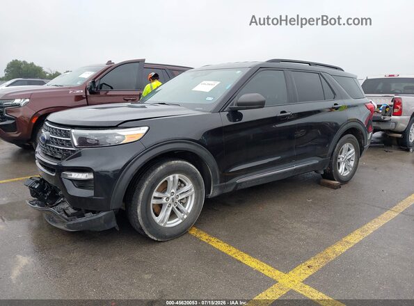 1FMSK7DH5PGB33295 2023 FORD EXPLORER Black წინა მარცხენა ხედი სამი მეოთხედიდან