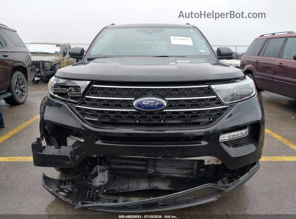 1FMSK7DH5PGB33295 2023 FORD EXPLORER Black ხელსაწყოთა პანელის ხედი