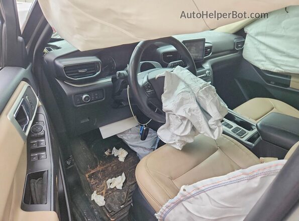 1FMSK7DH6LGA15329 2020 FORD EXPLORER Gray Widok deski rozdzielczej