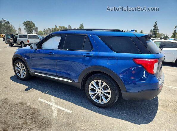 1FMSK7DH6LGA16500 2020 FORD EXPLORER Blue Trasero izquierdo