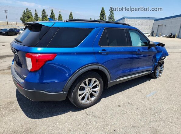 1FMSK7DH6LGA16500 2020 FORD EXPLORER Blue Trasero derecho