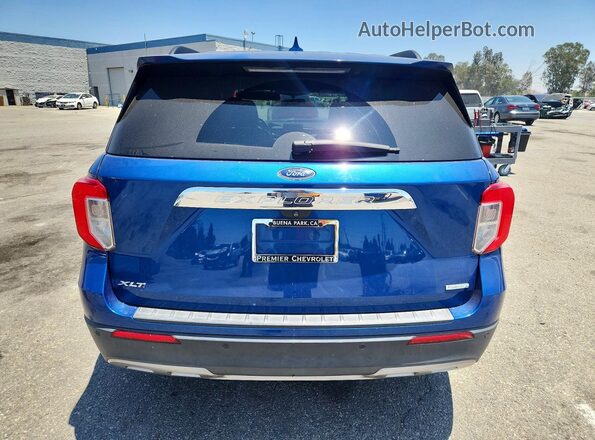 1FMSK7DH6LGA16500 2020 FORD EXPLORER Blue Vista trasera