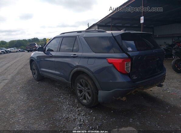 1FMSK7DH6MGB67726 2021 FORD EXPLORER Light Blue Задняя левая четверть