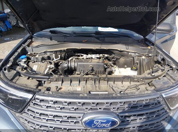 1FMSK7DH6MGB67726 2021 FORD EXPLORER Light Blue Вид сзади