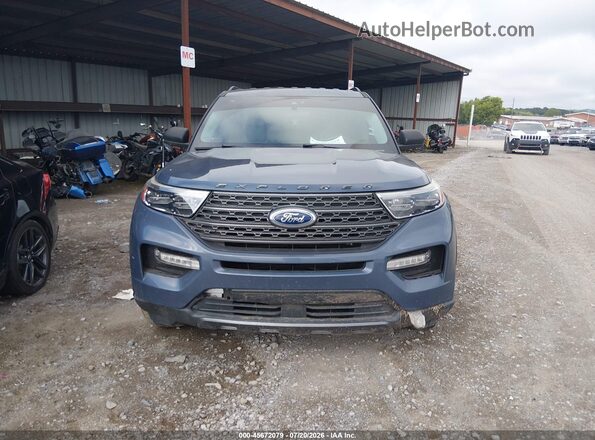 1FMSK7DH6MGB67726 2021 FORD EXPLORER Light Blue Вид щитка приборов