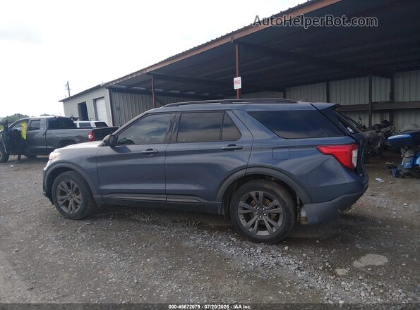 1FMSK7DH6MGB67726 2021 FORD EXPLORER Light Blue Панорамный вид салона 360°