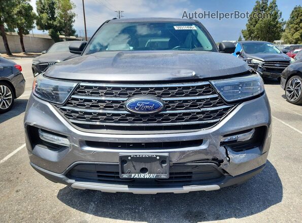 1FMSK7DH6NGA69135 2022 FORD EXPLORER Gray Вид спереду