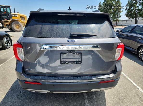1FMSK7DH6NGA69135 2022 FORD EXPLORER Gray Вид ззаду