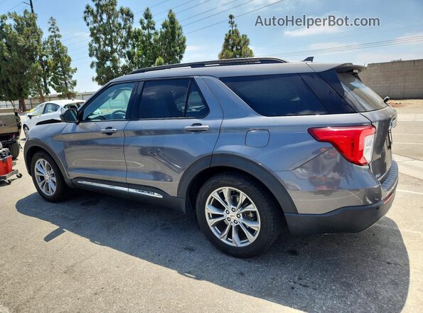 1FMSK7DH6NGA69135 2022 FORD EXPLORER Gray Задня ліва чверть