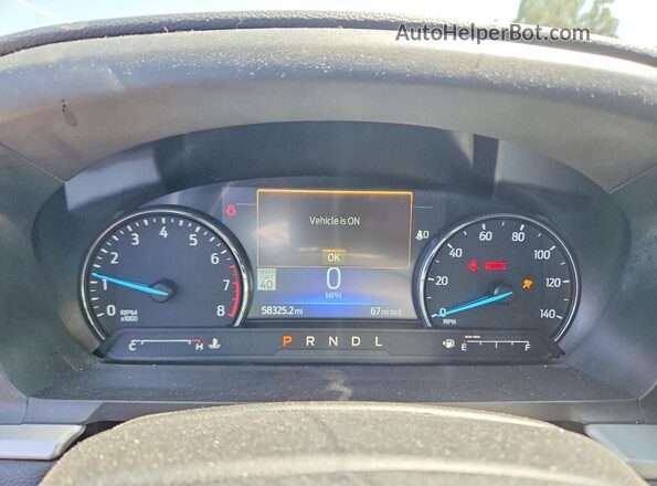 1FMSK7DH6NGA69135 2022 FORD EXPLORER Gray Вид щитка приладів
