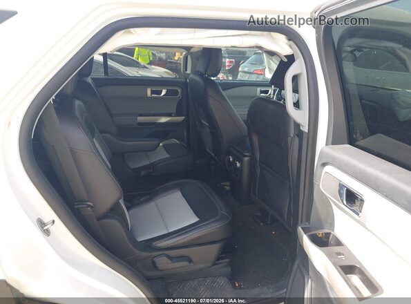 1FMSK7DH6NGB43475 2022 FORD EXPLORER White Vista de la etiqueta del VIN