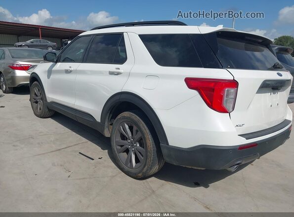 1FMSK7DH6NGB43475 2022 FORD EXPLORER White Trasero izquierdo
