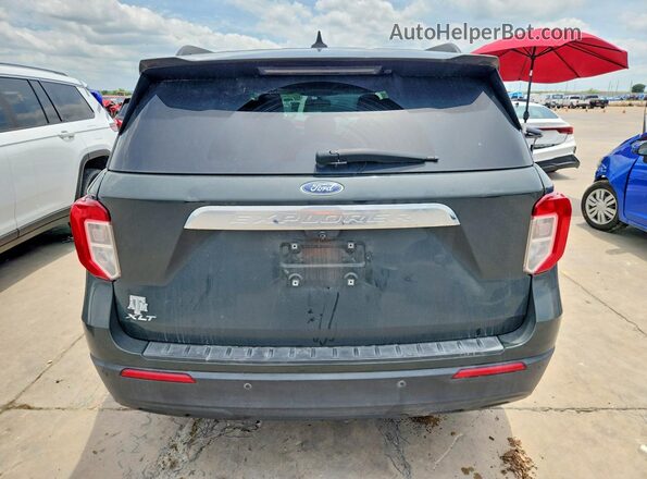 1FMSK7DH6NGC50140 2022 FORD EXPLORER Green Widok z tyłu