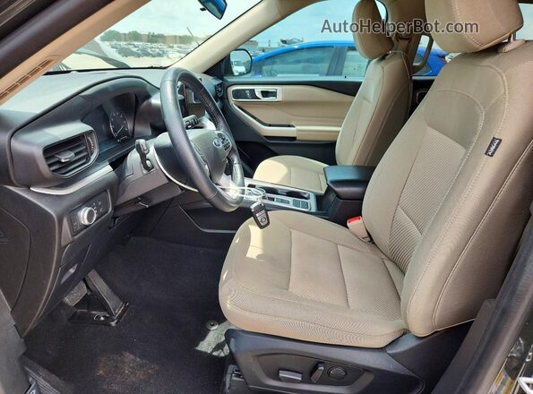 1FMSK7DH6NGC50140 2022 FORD EXPLORER Green Widok wnętrza z przodu
