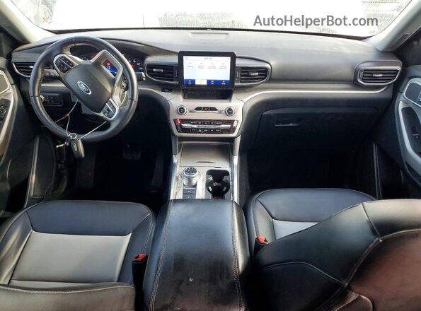 1FMSK7DH6PGA13201 2023 FORD EXPLORER Белый Вид панели приборов