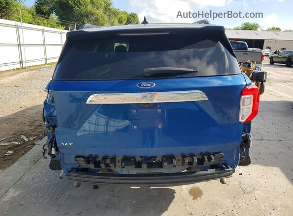 1FMSK7DH6PGA97469 2023 FORD EXPLORER Blue Vista trasera