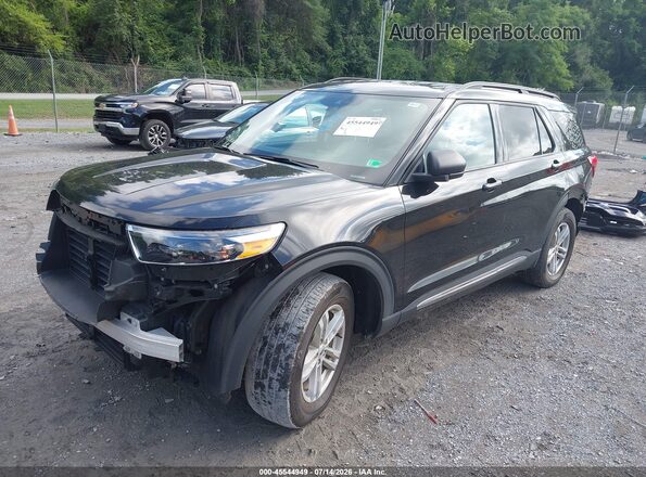 1FMSK7DH6RGA46394 2024 FORD EXPLORER Black Vista tres cuartos delantera izquierda