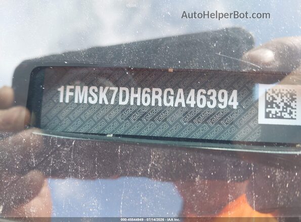 1FMSK7DH6RGA46394 2024 FORD EXPLORER Black Vista del compartimento del motor