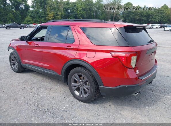 1FMSK7DH7MGC47892 2021 FORD EXPLORER Red Trasero izquierdo