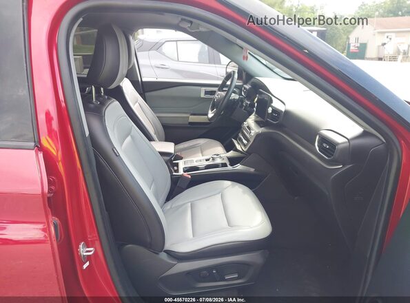 1FMSK7DH7MGC47892 2021 FORD EXPLORER Red Vista interior delantera